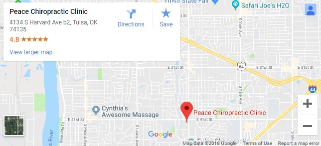 Map of Tulsa Chiropractors